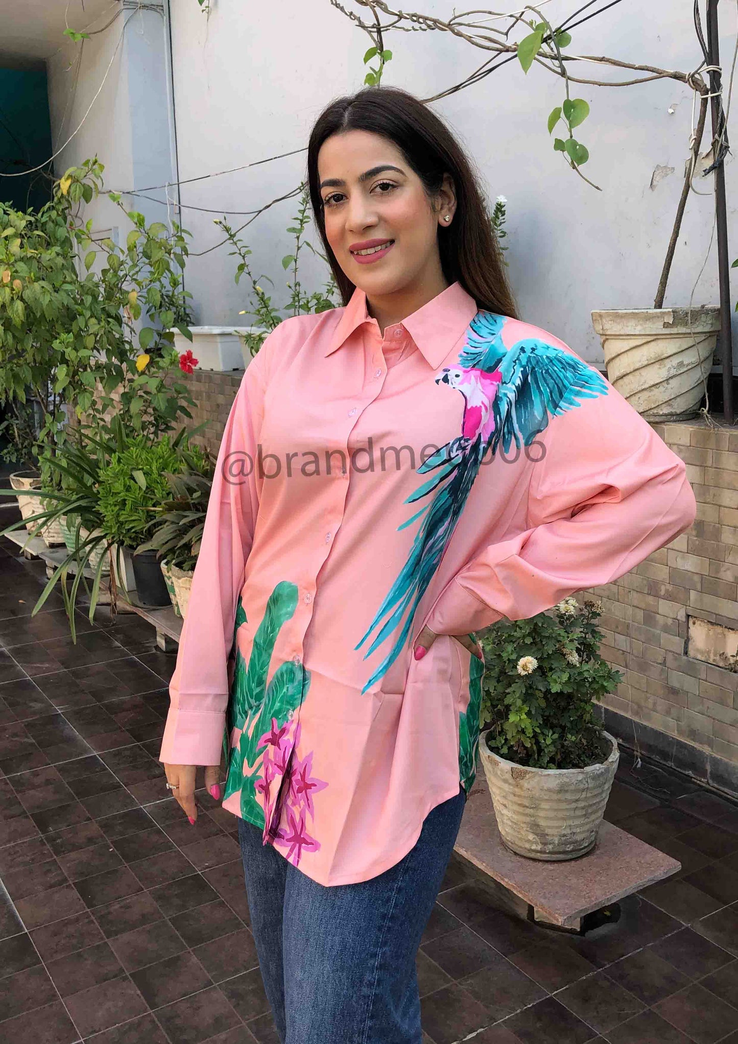 Parrot Printed Shirt (SHIRT-75)