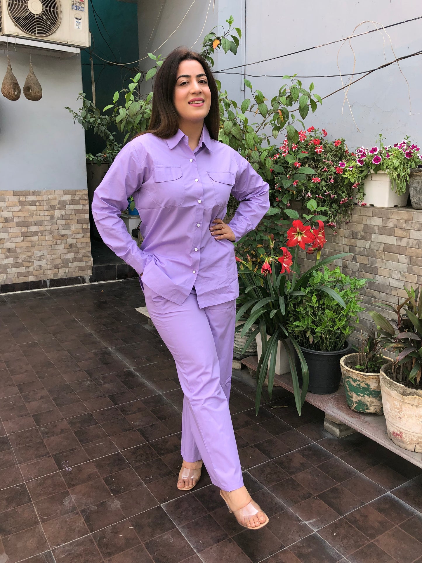 Plain Cotton Cord Set