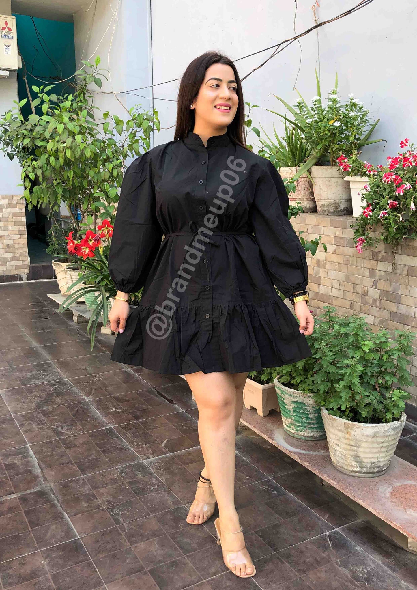 Cotton frill Dress