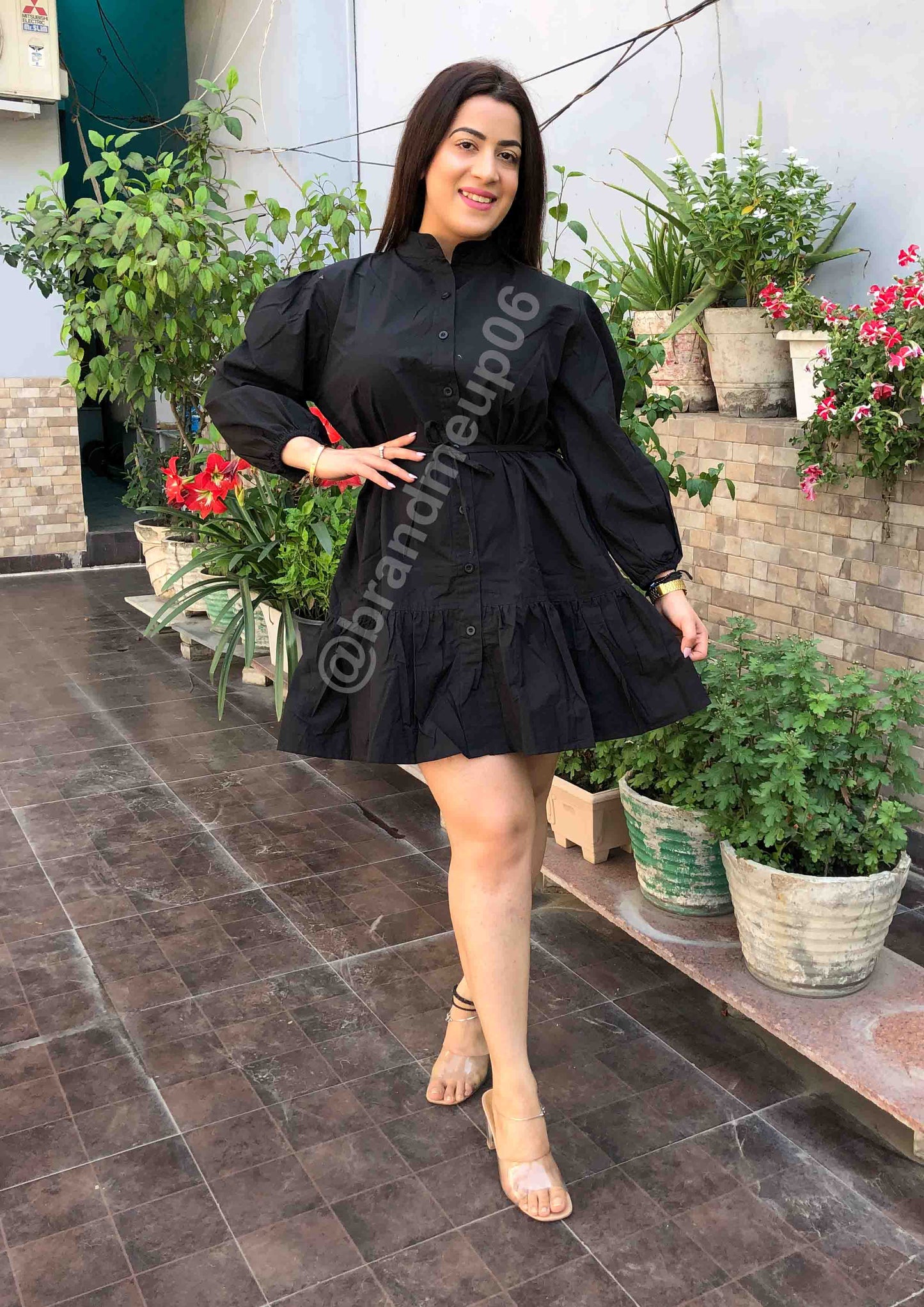 Cotton frill Dress