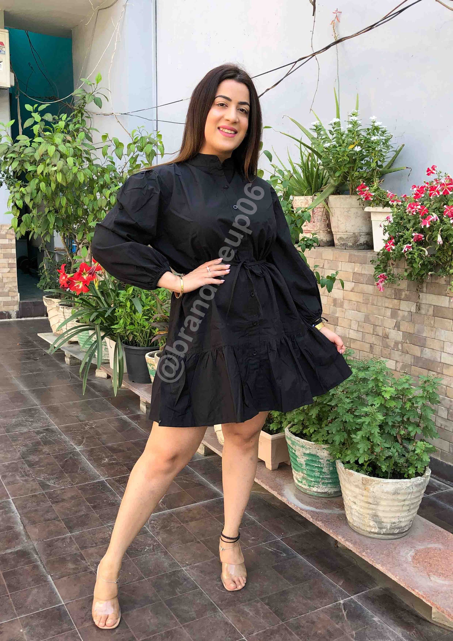 Cotton frill Dress