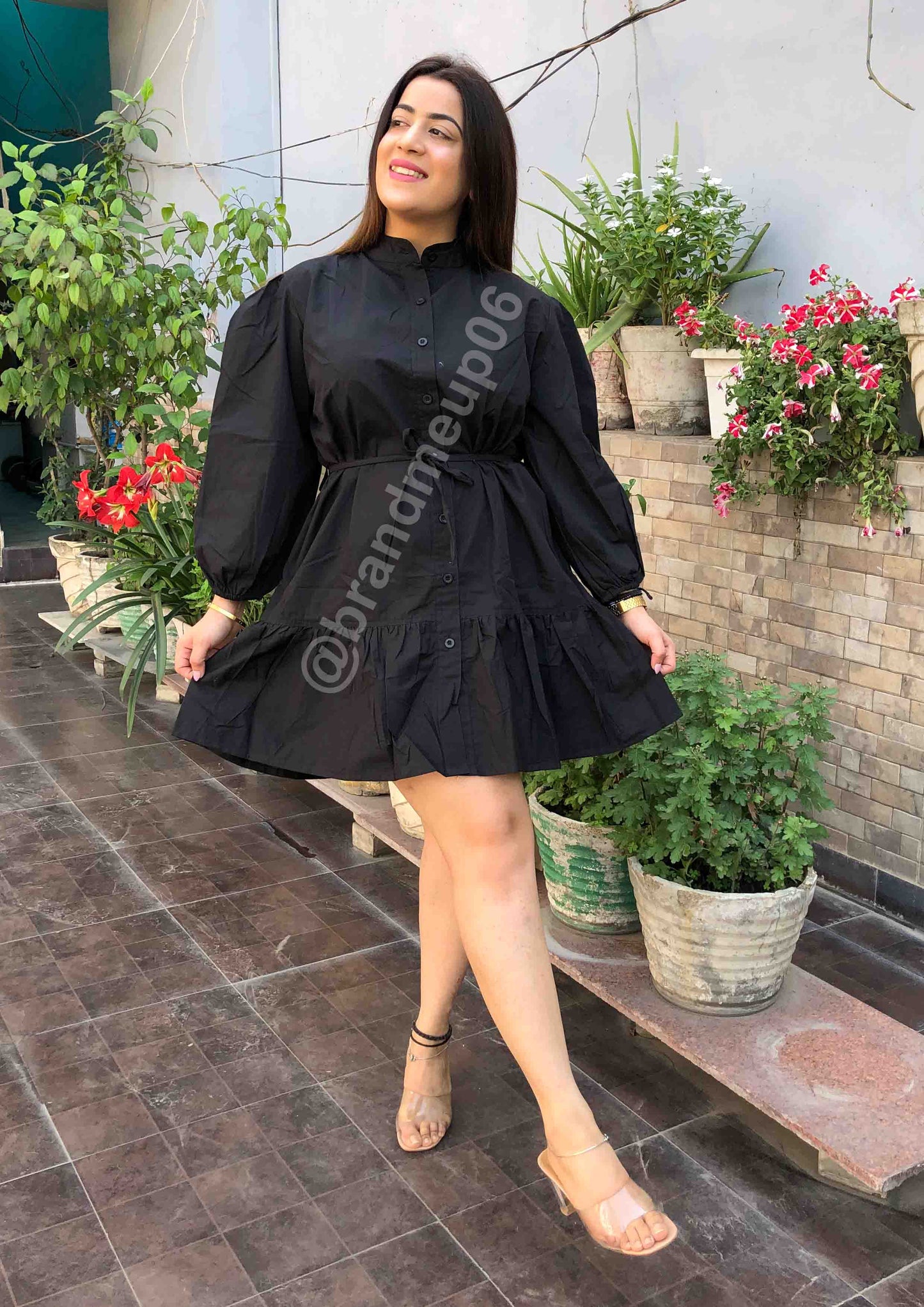 Cotton frill Dress