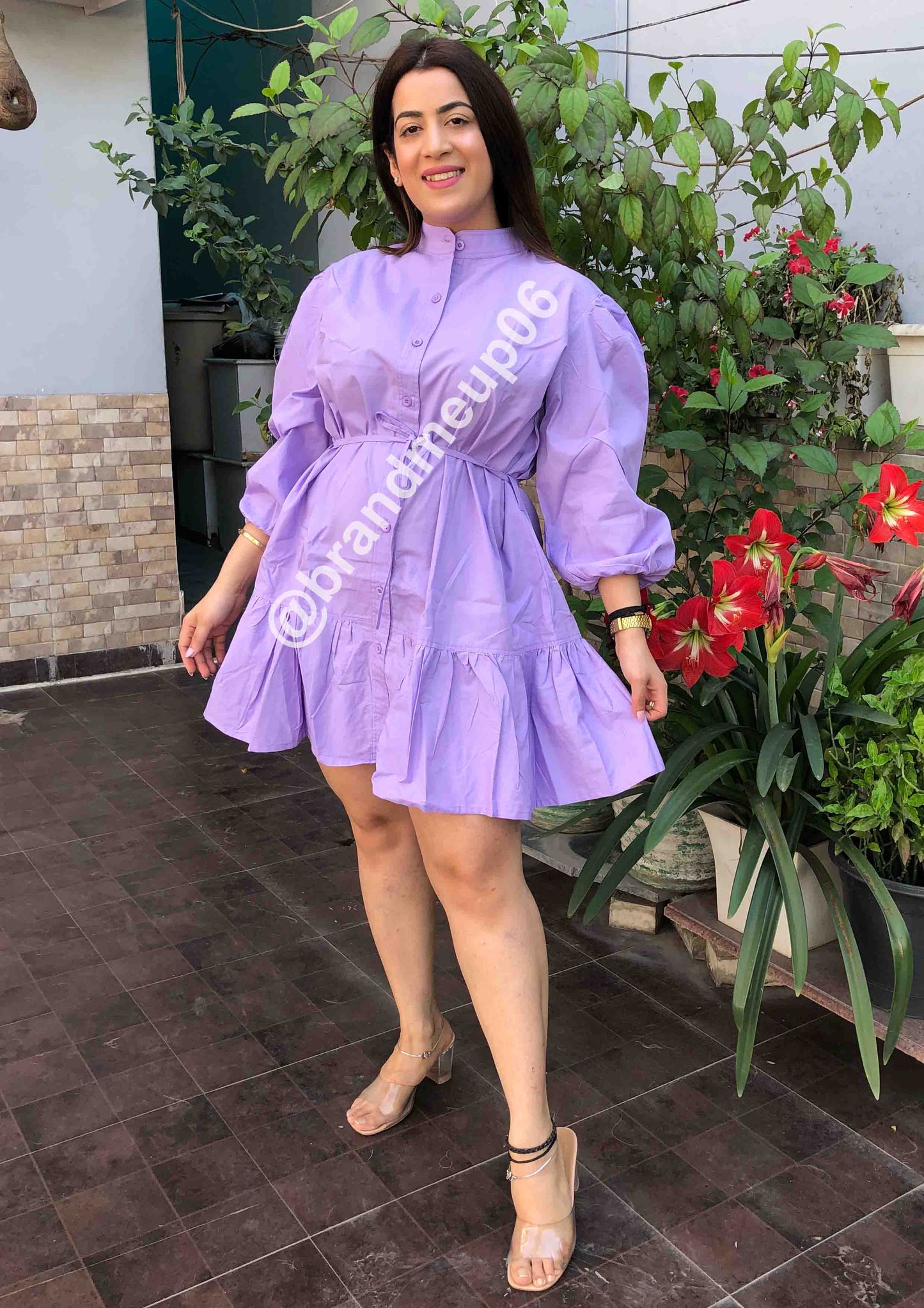 Cotton frill Dress
