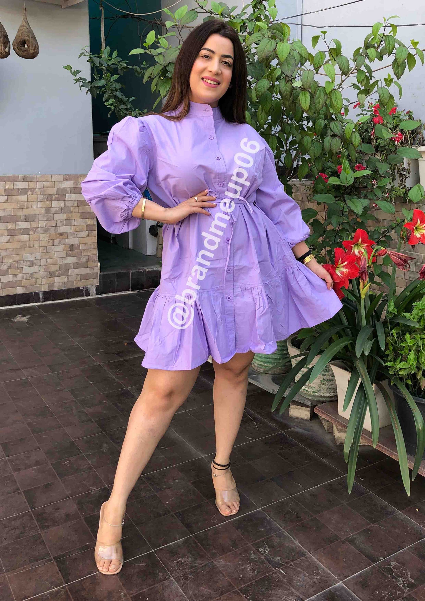 Cotton frill Dress