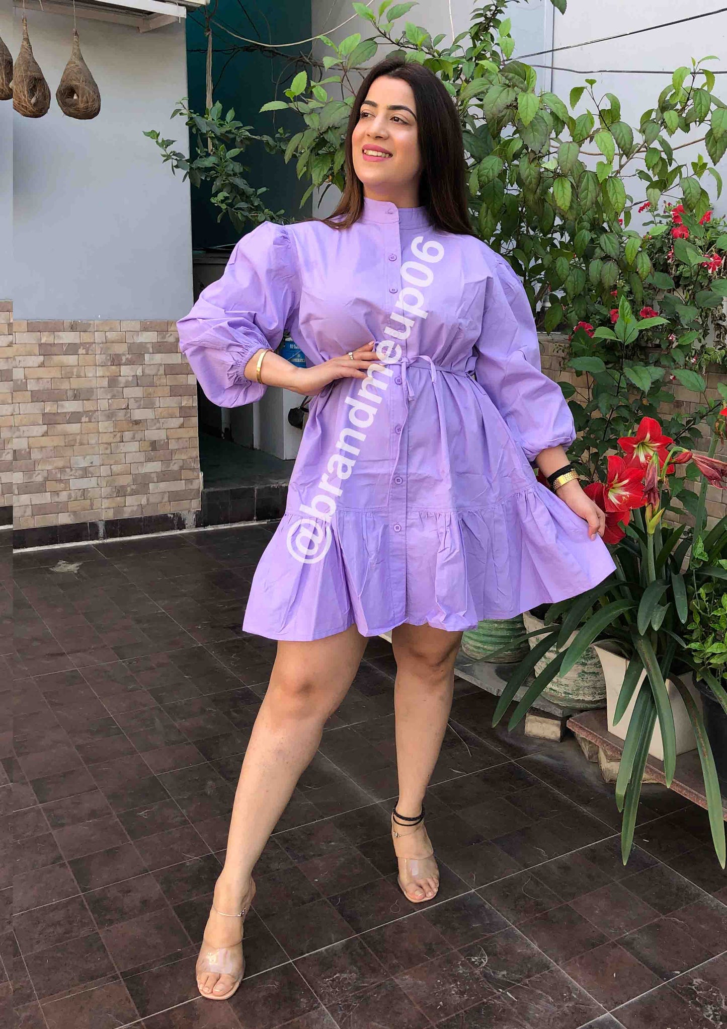 Cotton frill Dress