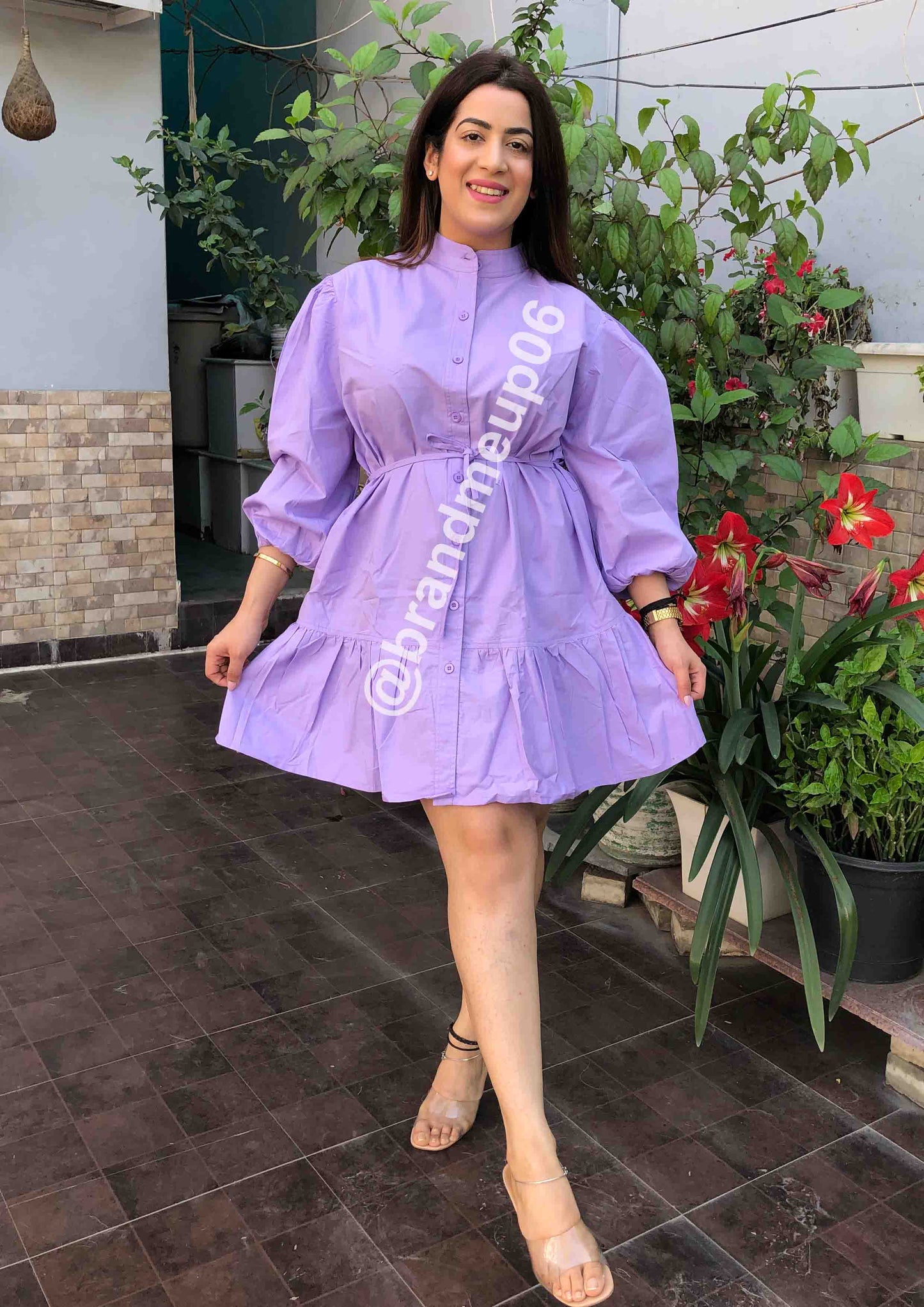 Cotton frill Dress