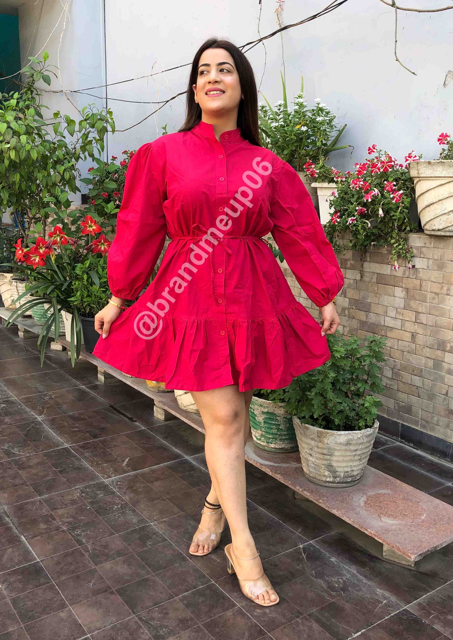 Cotton frill Dress