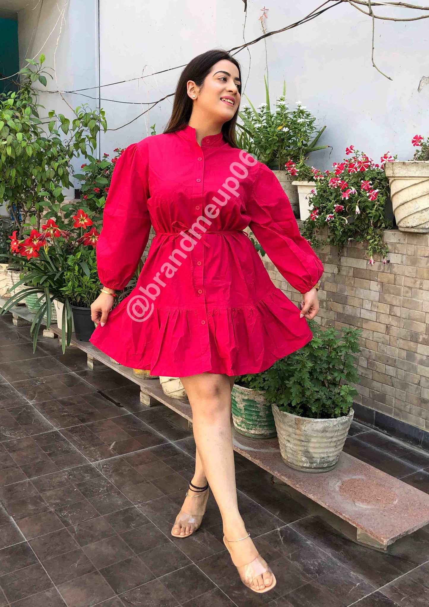 Cotton frill Dress