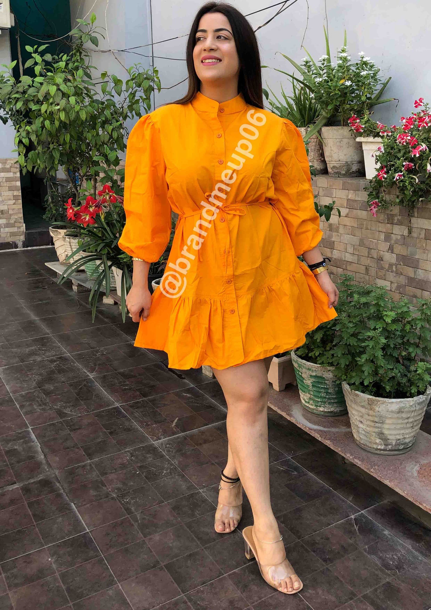 Cotton frill Dress