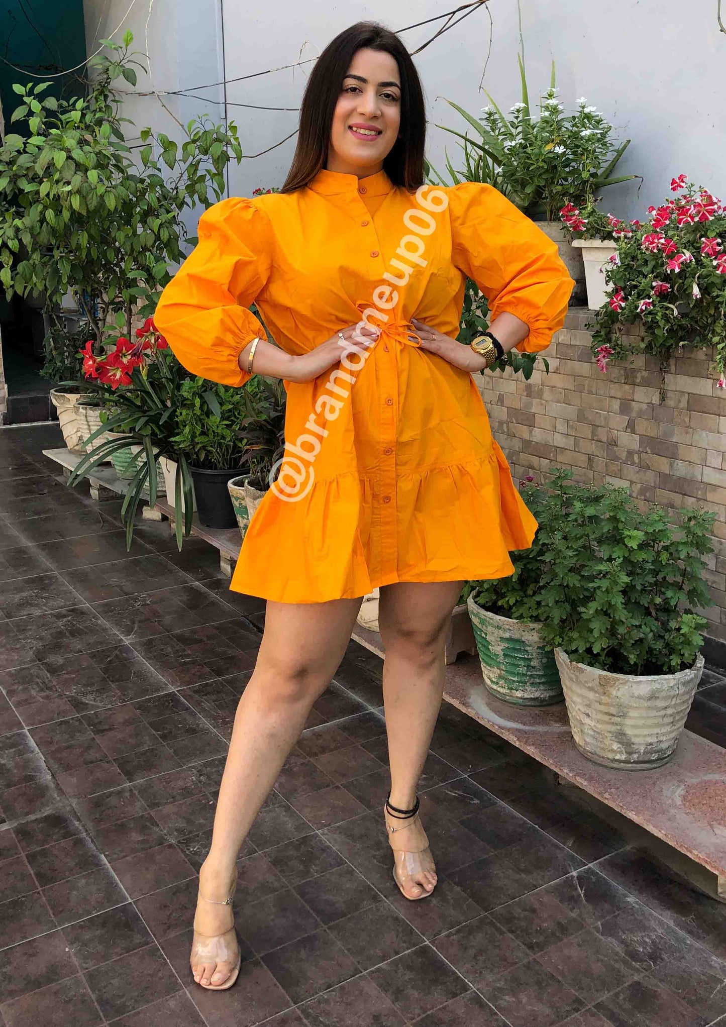 Cotton frill Dress