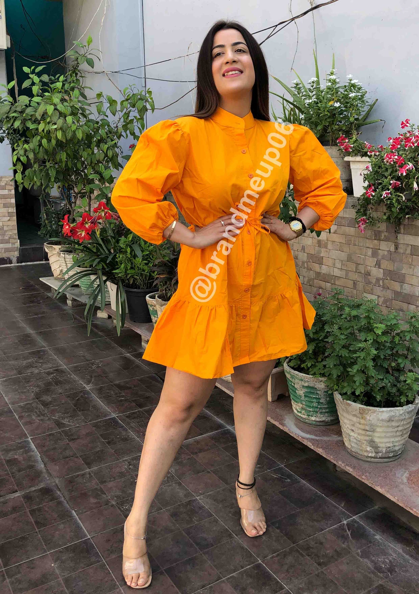 Cotton frill Dress
