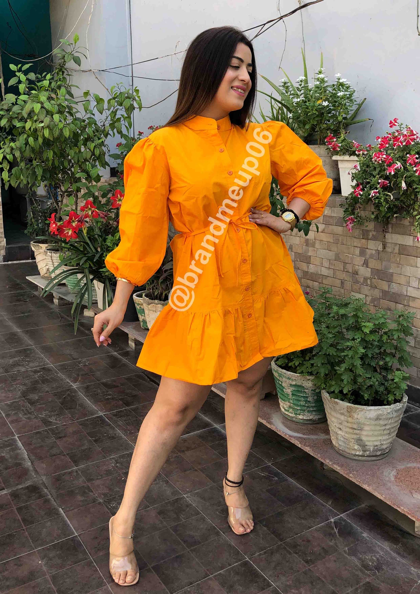 Cotton frill Dress