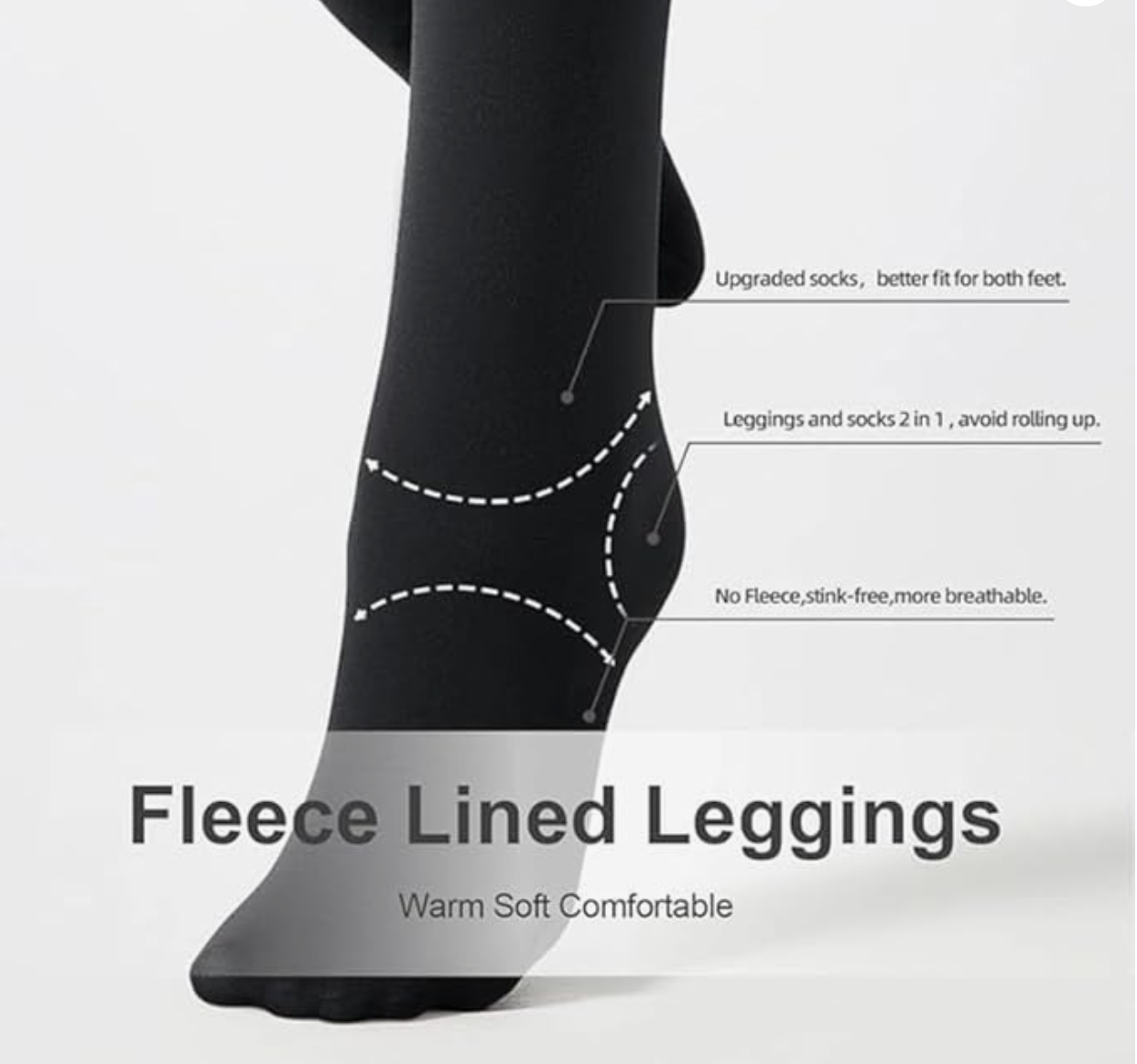 Translucent Fleece Leggings