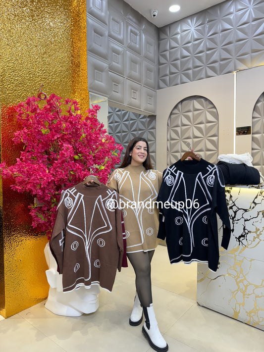 Woolen Dress Light Brown (IMP-425)