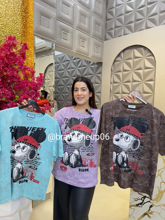 Rhinestone Cotton Tshirt (TEE-112) THE QUEEN