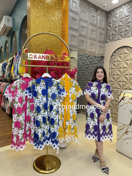 Lace Dress With Belt (PRM-301)