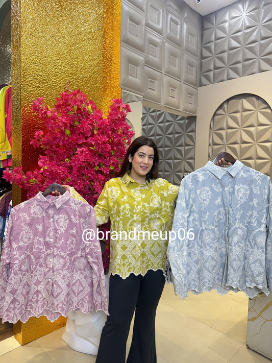 Cotton Embrodery Shirt (PRM-305)