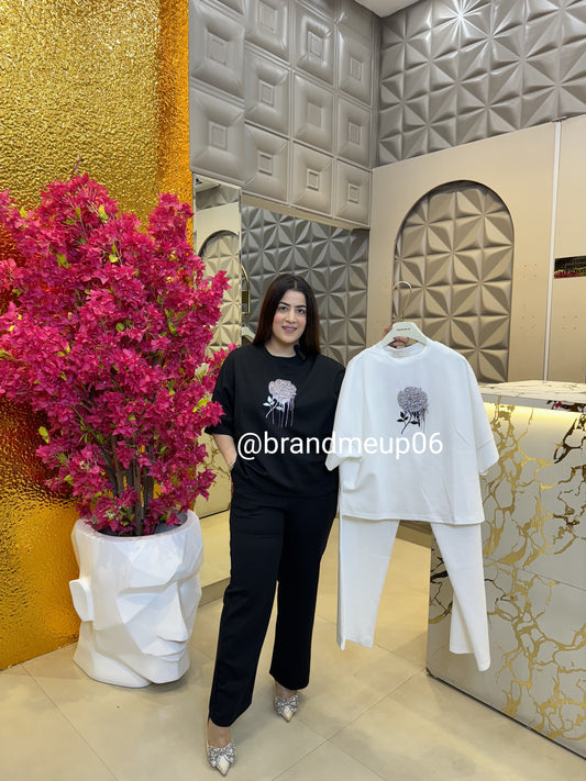 Imported Stretchable Cord With Rhinestones (PRM-351)