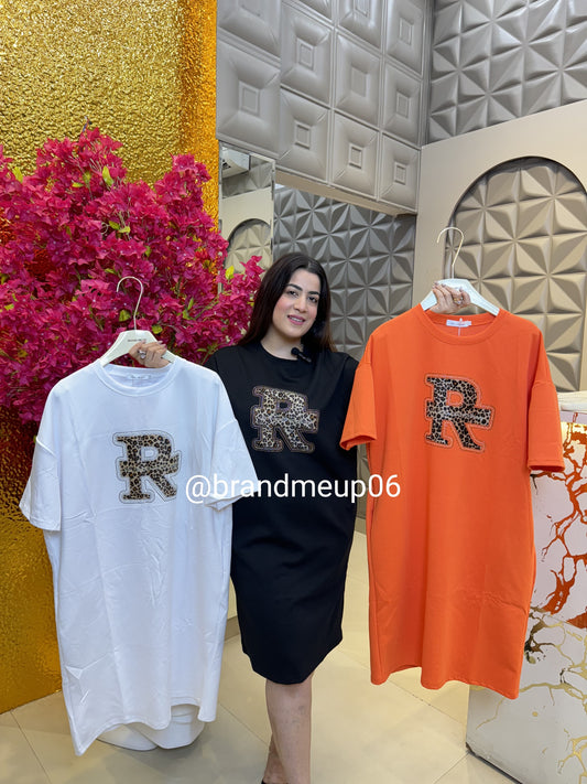 Rhinestones Imported Stretchable Dress With pockets (PRM-396)