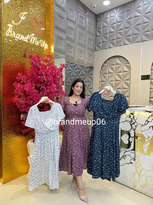 Imported Writing Dress (DRESS-318)