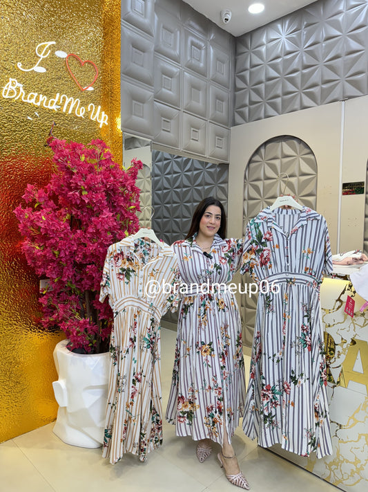 Imported Rayon Floral Maxi Dress (DRESS-317)