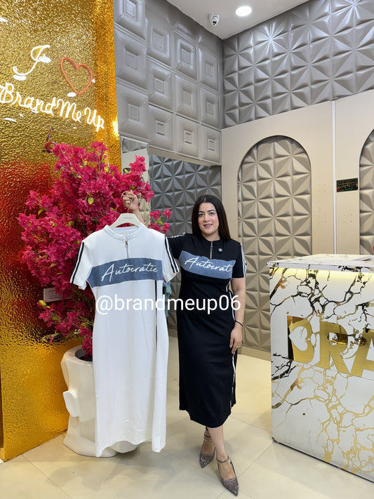 Stretchable Denim Dress With Pocket (PRM-504)