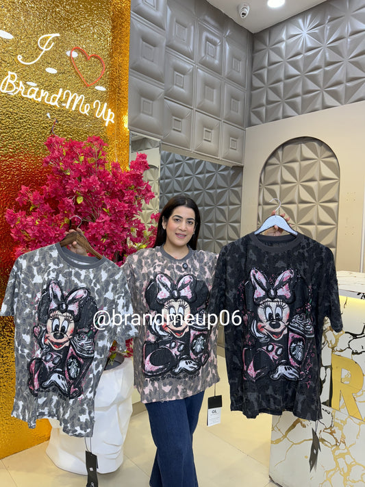 Cotton Sequence T-Shirt (TEE-155) CHEETAH