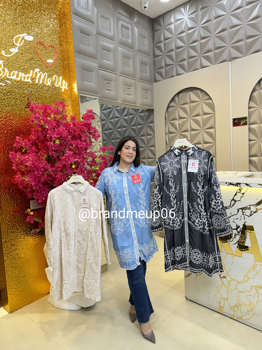 Full Embroidery Long Top (PRM-522)