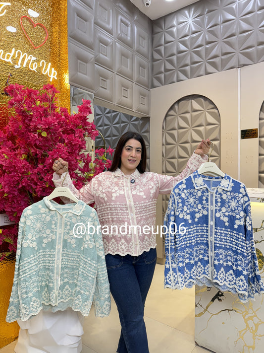 Embroidery Shirt Floral (PRM-515)