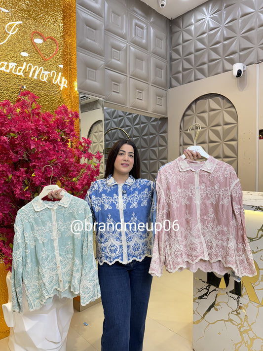 Embroidery Shirt Flower (PRM-580)