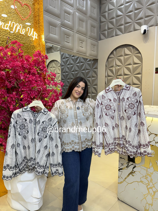 Cotton Embroidery Shirt (PRM-586)