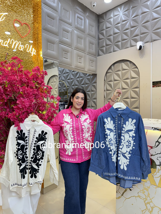 Imported Cotton Embroidery Shirt (PRM-612)
