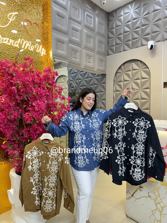 Imported Cotton Embroidery Shirt (PRM-613)