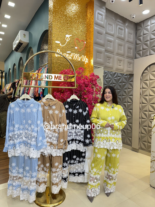 Imported Embroidery Cord With Lace Details (PRM-617)