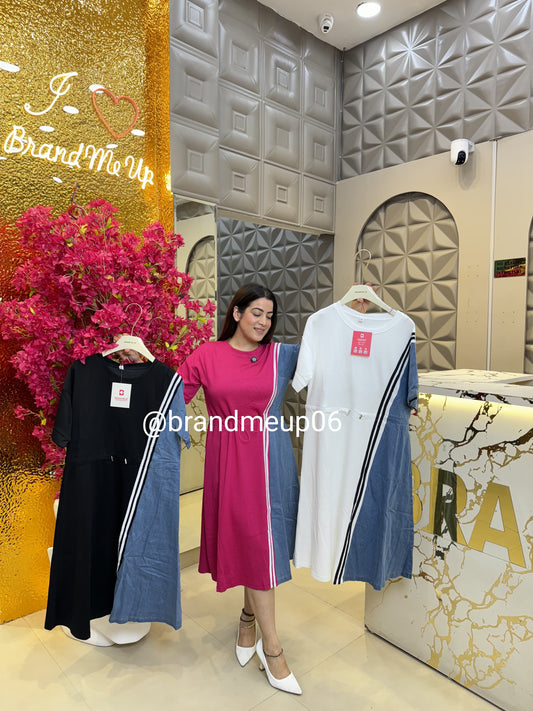 Denim Dress With Adjuster (PRM-634)