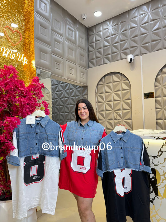 Denim Designer Dress (PRM-656)