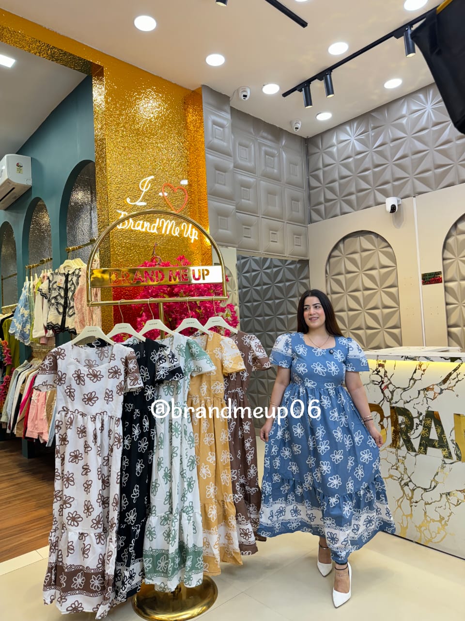 Cotton Printed Dress (DRESS-329)