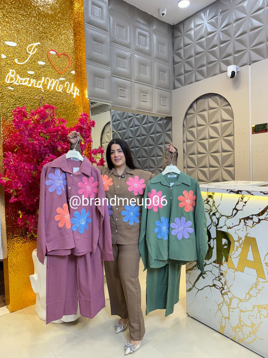 IMPORTED FLOWER PATCH CORDT (PRM-718)