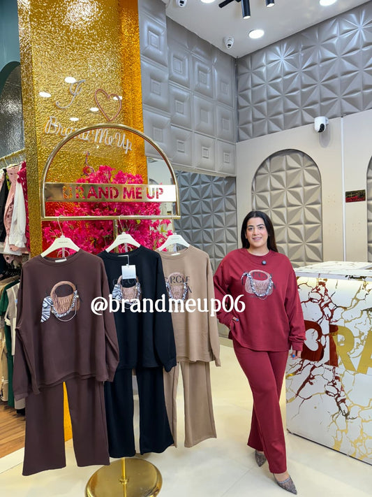 PREWINTER DESIGNER CORD (PRM-755) BAG WITH CHAIN