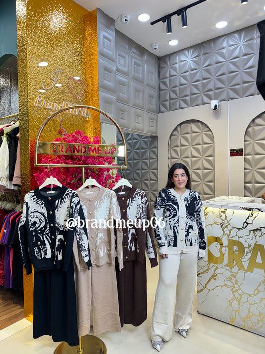 WOOLEN CARDIGAN CORD SET (IMP-506)