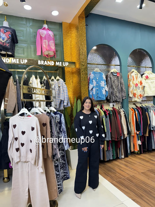 Woolen Heart Cord Set (IMP-514)