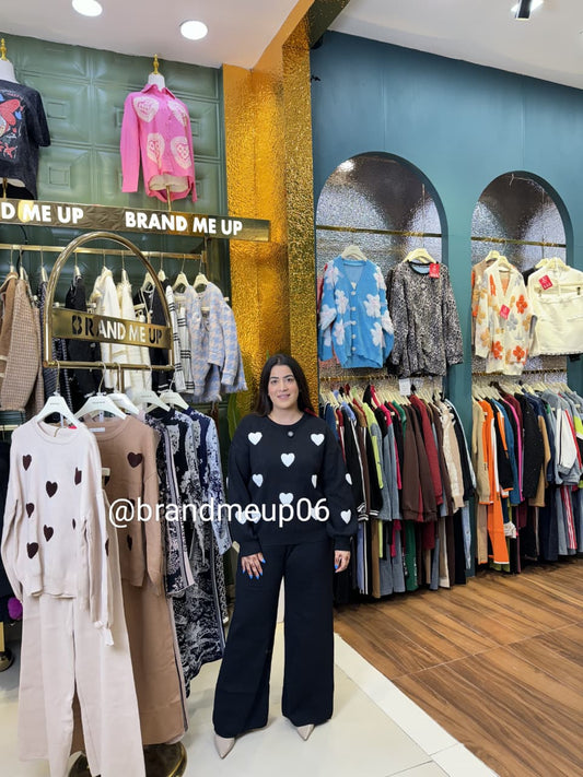 Woolen Heart Cord Set (IMP-514)