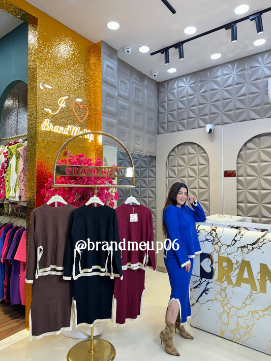 KNITTED TOP & SKIRT SET (IMP-531)