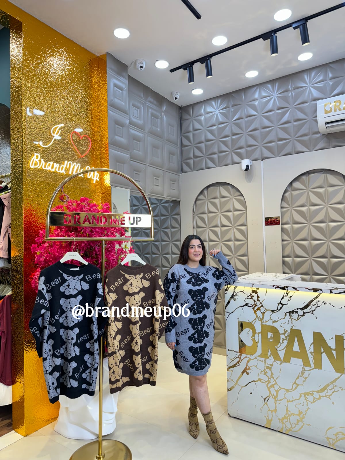 WOOLEN LONG DRESS TEDDY (IMP-528)