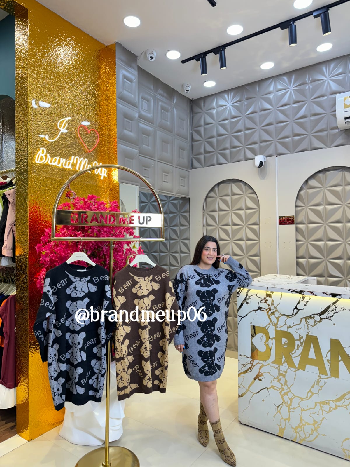 WOOLEN LONG DRESS TEDDY (IMP-528)