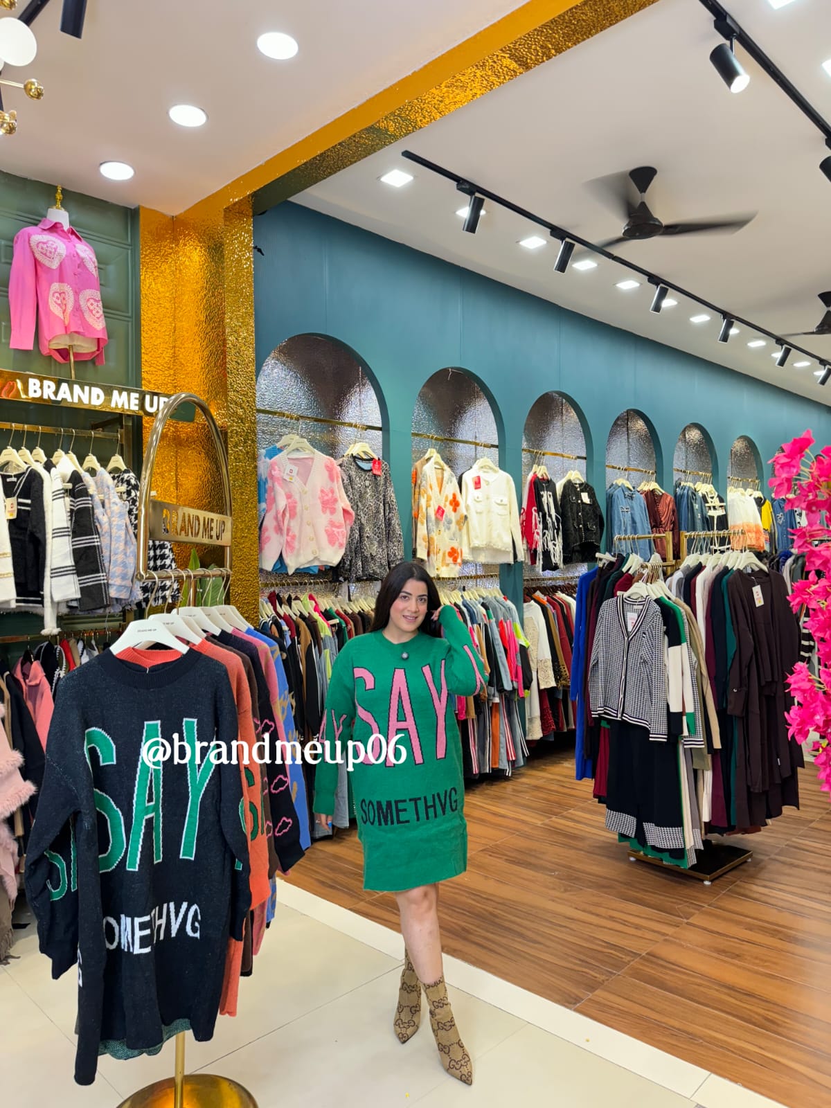 WOOLEN LONG DRESS SAY SOMETHING (IMP-525)