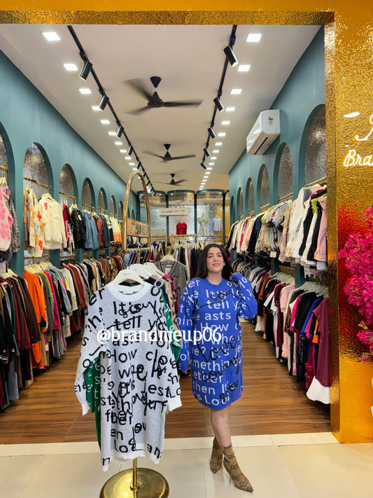 WOOLEN LONG DRESS TELL (IMP-524)