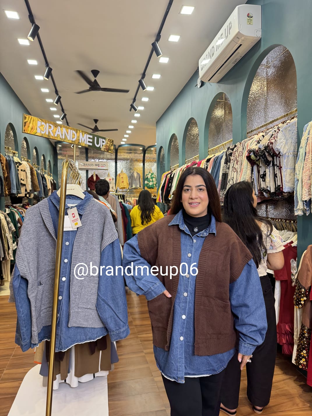 WOOLEN DESIGNER DENIM CARDIGAN (IMP-544)