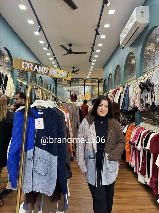 WOOLEN DOUBLE SHADE CARDIGAN (IMP-541)