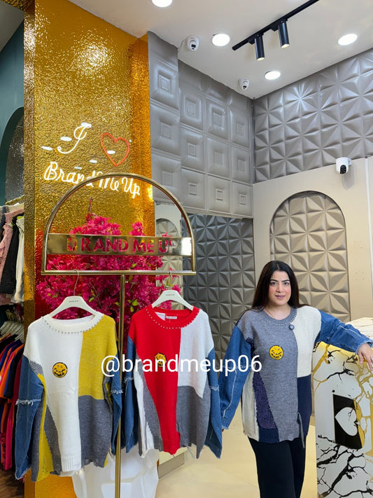 WOOLEN RHINESTONE TOP (IMP-547)